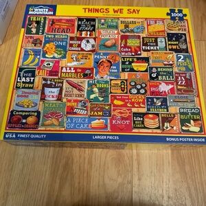 White Mountain 'Things We Say' Puzzle - Colorful Collection